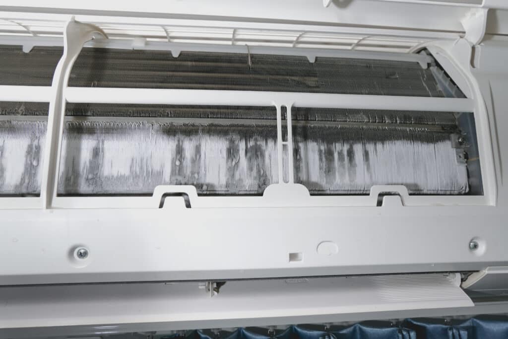 frozen ac unit